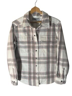 C38- RIDGECUT Toughwear Plaid Lined Jacket — Cream, Gray, Dusty Pink